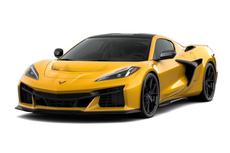 2026 Chevrolet Corvette ZR1 exterior design with an aggressive front end and aerodynamic body.